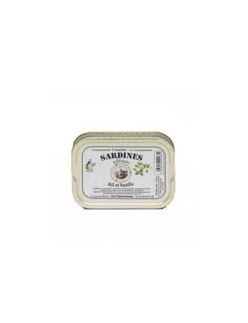 Sardines  à l' Ail et Basilic   Millésimées 115 gr