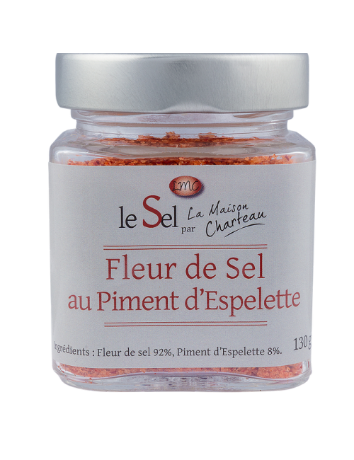 Fleur de sel Piment Espelette Maison Charteau ,130gr