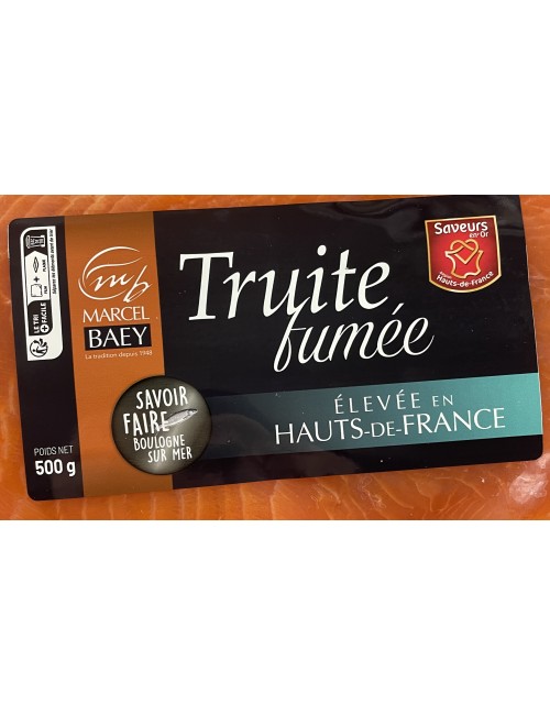 Truite  fumée tranché Marcel Baey  500gr